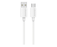 Kabel USB USAMS Kabel 3A Silicone Fast Charging USB-C biały